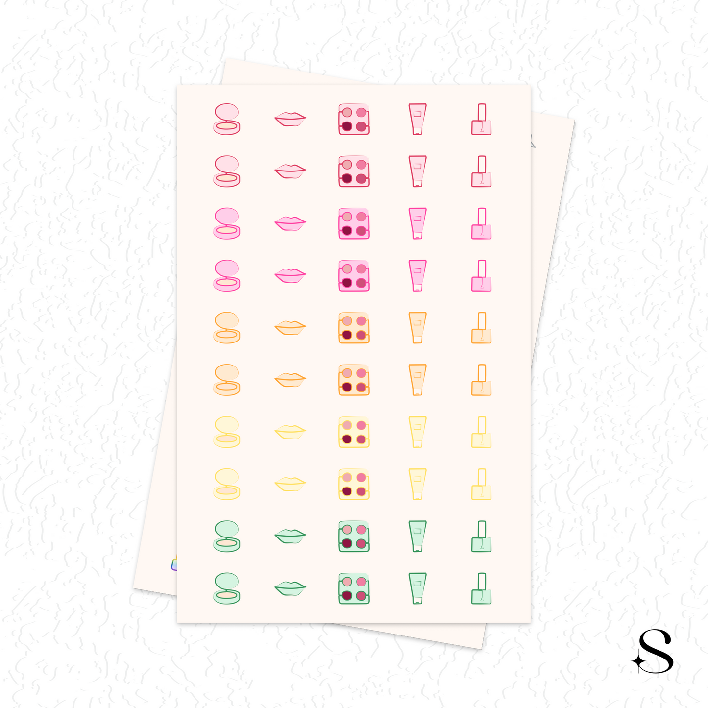 Line Icon Stickers - Touchup