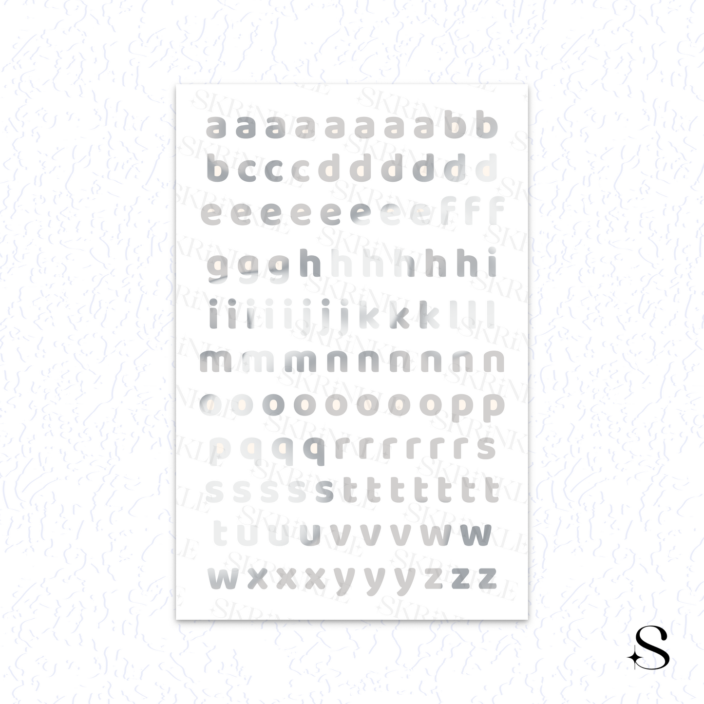 Letters and numbers stickers