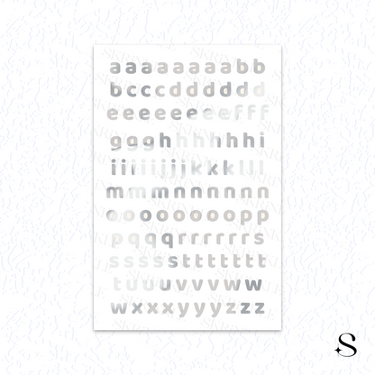 Letters and numbers stickers