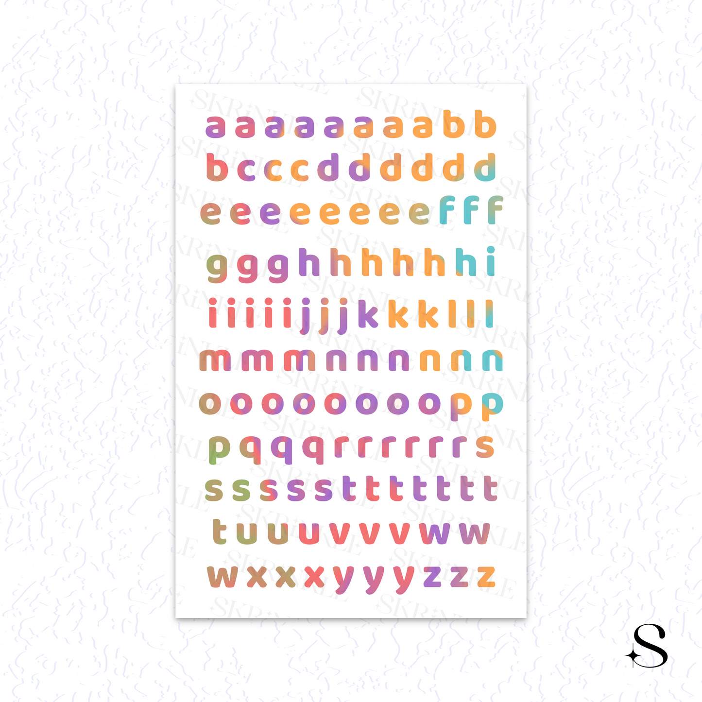 Letters and numbers stickers - Celebration
