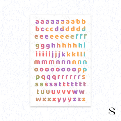 Letters and numbers stickers - Celebration