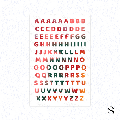 Letters and numbers stickers - Love & Rose