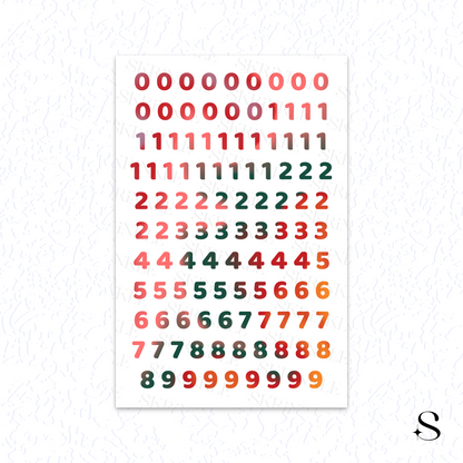 Letters and numbers stickers - Love & Rose