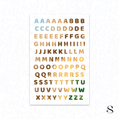 Letters and numbers stickers - Brews & Whisper