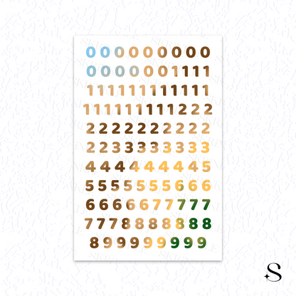 Letters and numbers stickers - Brews & Whisper