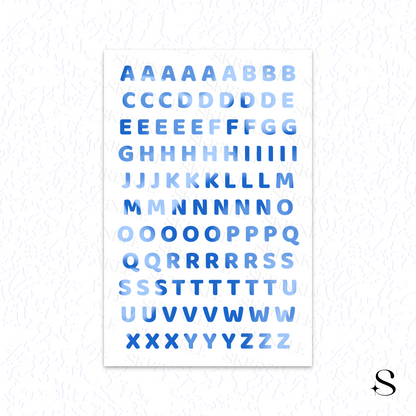 Letters and numbers stickers