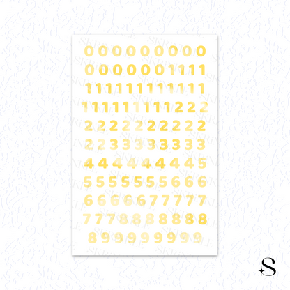 Letters and numbers stickers