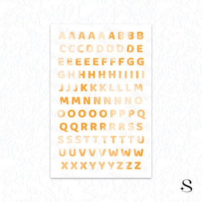 Letters and numbers stickers