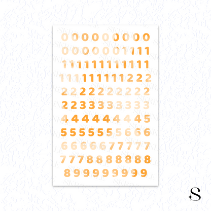 Letters and numbers stickers