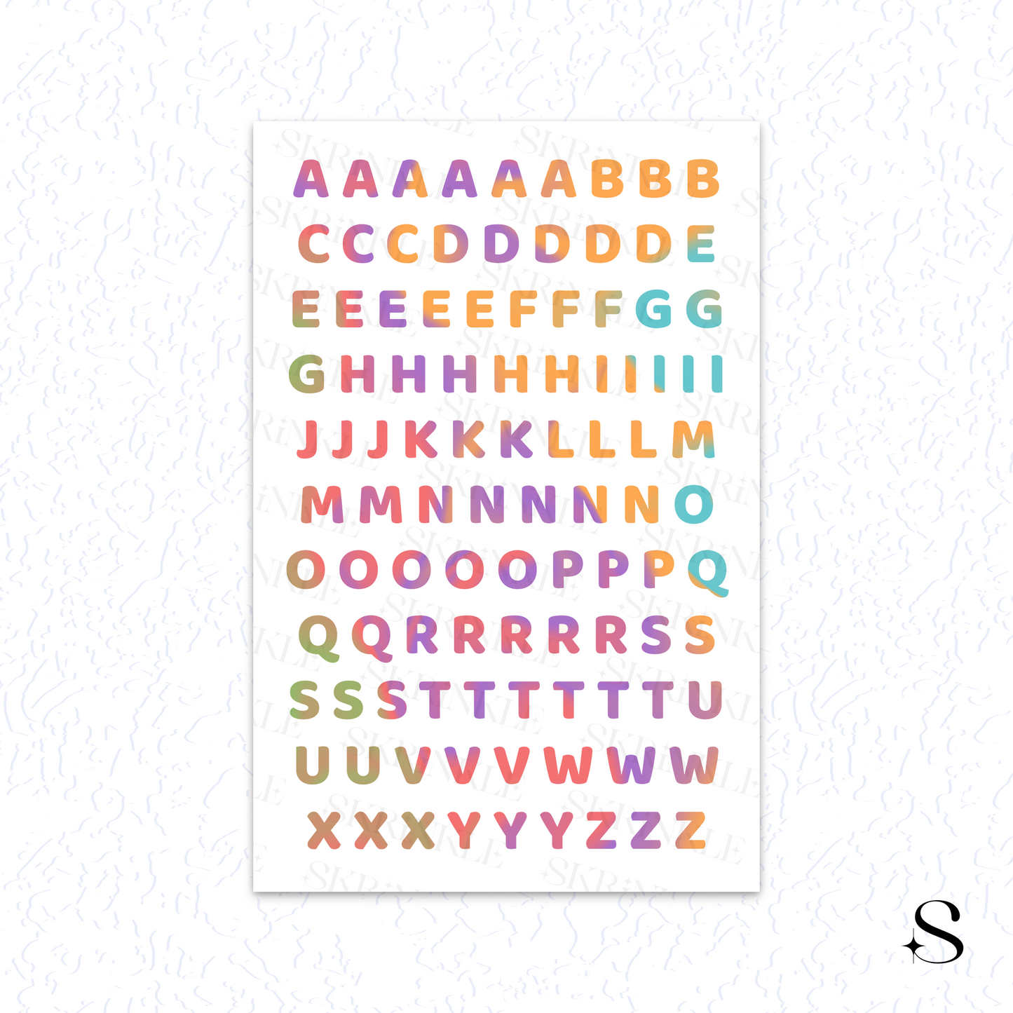 Letters and numbers stickers - Celebration